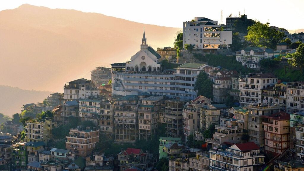 Aizawl Mizoram in North East India